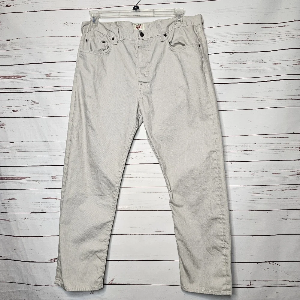 Levi's 501 Button Fly Tan Jeans
